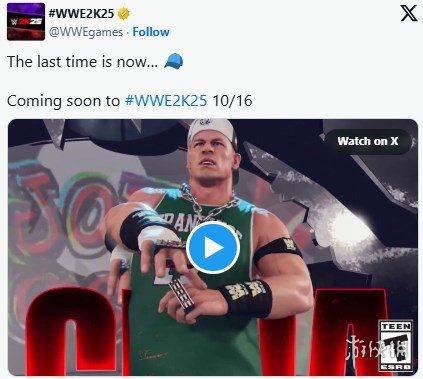 《WWE_2K25》即将推出以约翰·塞纳的退役巡演为主题的特别DLC套餐！

