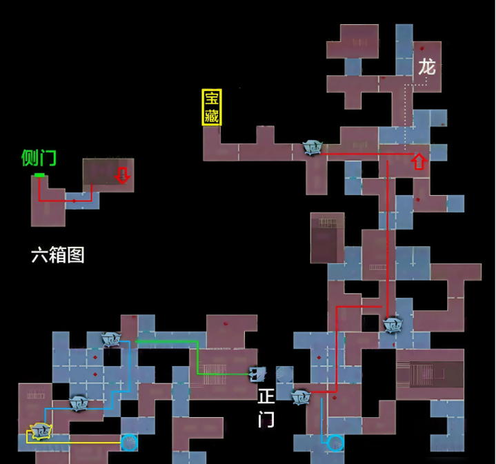 超自然行动组中的宝藏房间具体位于何处？