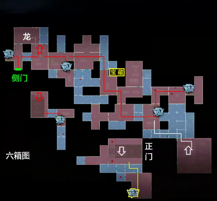 超自然行动组中的宝藏房间具体位于何处？