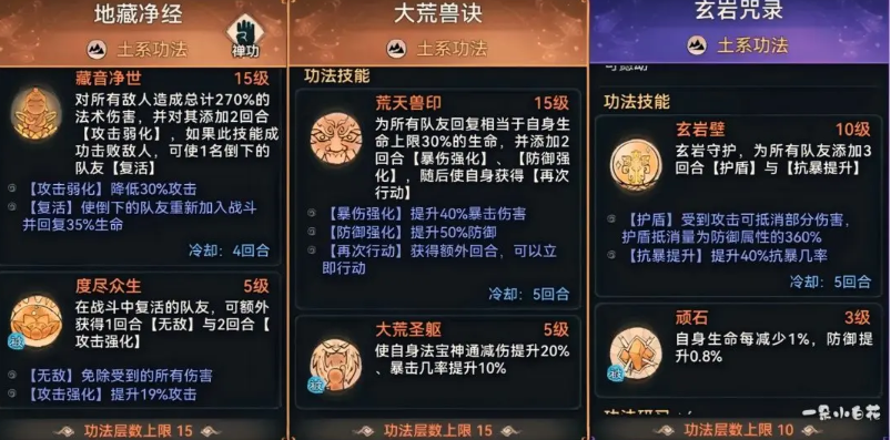 《最前祖师》土系功法深度解析 《最前祖师》土系功法深度解析