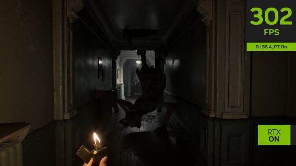 《生化危机9》利用路径追踪技术与DLSS 4的最新演示短片：帧率激增至300帧！