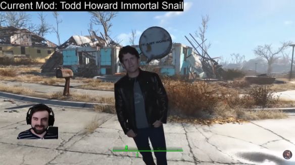 由最具趣味性的《辐射4》Mod，将贝塞斯达（B社）总监陶德·霍华德完美变身为“死神看板”引发热议