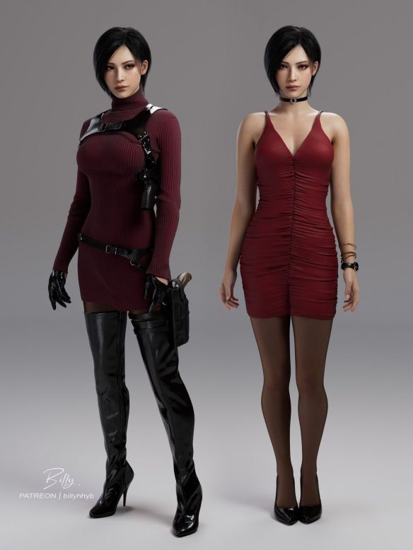 期待更多令人惊艳的3D作品！著名3D艺术家成功提取《生化危机》中艾达·王的模型