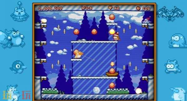 备受期待的经典单屏平台游戏《Go! Go! Mister Chickums》计划在四月份正式推出。