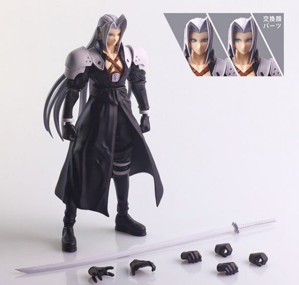 1997年，最终幻想7中的经典反派萨菲罗斯，手办正式亮相：他的刀长得比人还更长！