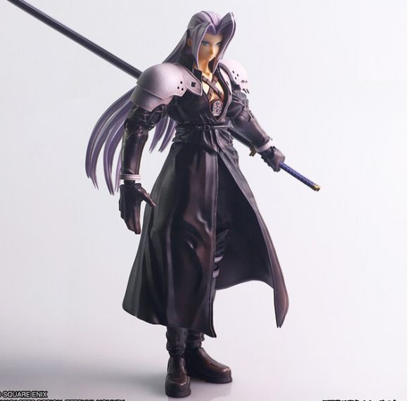 1997年，最终幻想7中的经典反派萨菲罗斯，手办正式亮相：他的刀长得比人还更长！