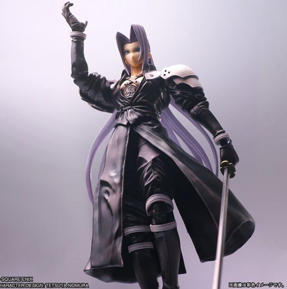 1997年，最终幻想7中的经典反派萨菲罗斯，手办正式亮相：他的刀长得比人还更长！