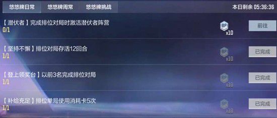 《穿越火线:枪战王者》悠悠牌通行证经验获取指南 《穿越火线:枪战王者》悠悠牌通行证经验获取指南