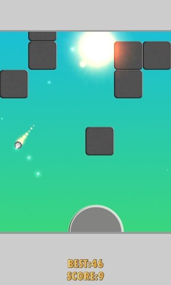 弹球击碎砖块游戏