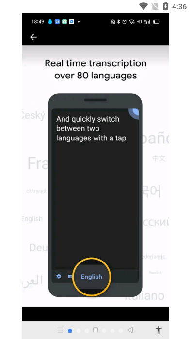 google实时转写和声音通知